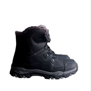 Tanleewa Boys Snow Boots Faux Fur Lined Waterproof Winter Boots Children sz 5.0